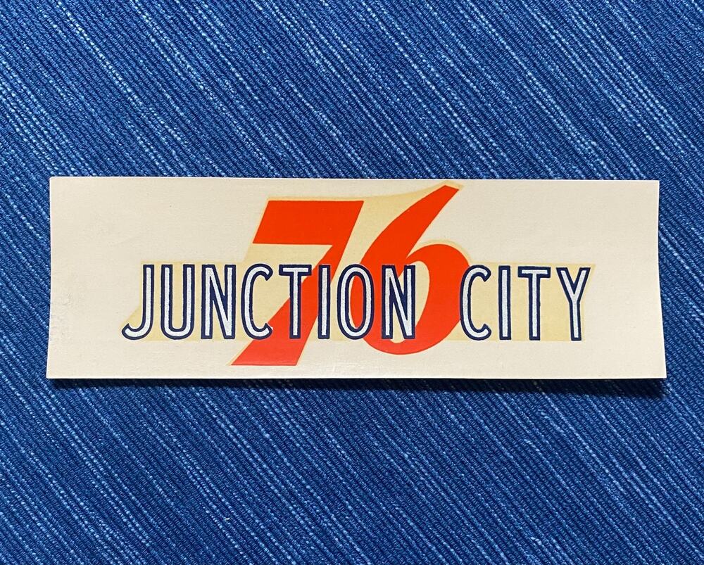 Vintage Union 76 Oil Junction City California Decal Gas Station Travel Souvenir